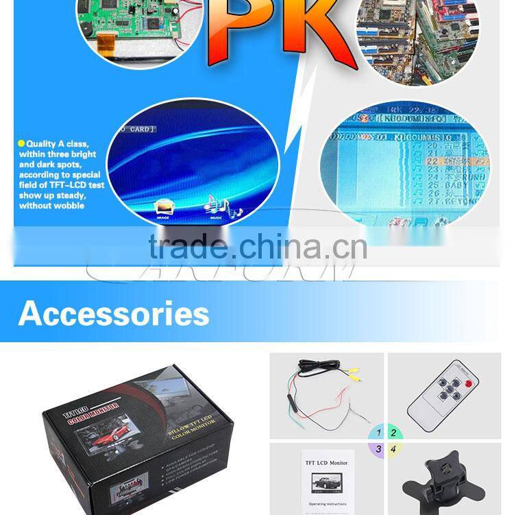 New arrival!!! tft lcd color 1080p 7 inch lcd monitor with hdmi Reverse RearView