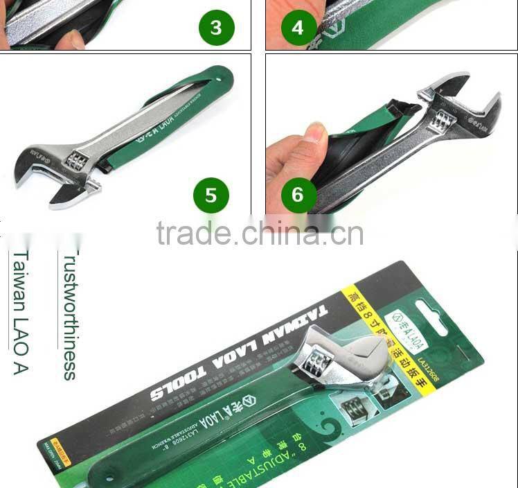 LAOA 6 Inch Adjustable hook Spanner Type and steel Material er spanner Monkey wrench spanner