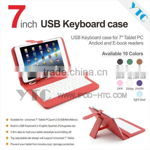 For 7" 8" 9" 10" Tablet PC MID Multi-color Universal PU Leather Case Stand Cover