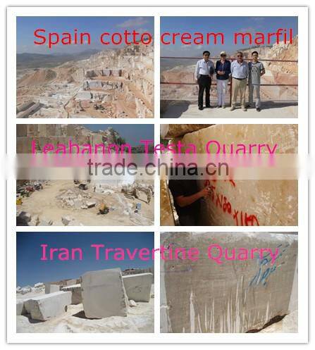 Best quality golden travertine tile slab