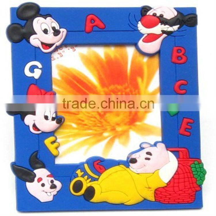 Funny 3d plastic fridge magnet photo frame