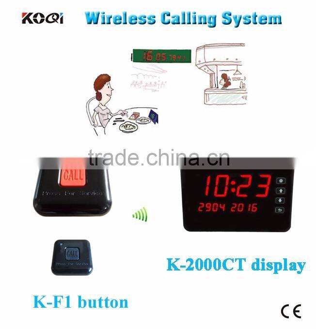 Waiter Call Button Wireless Call Bell System Table Buzzer Restaurant Pager With Strong Signal Factory Price