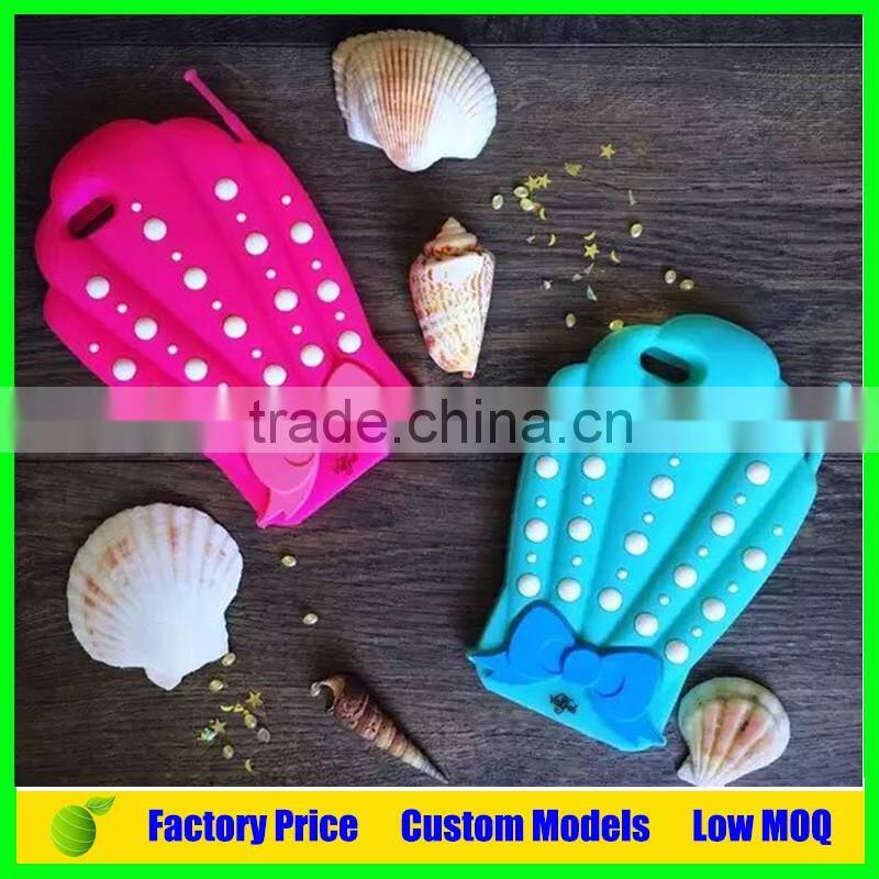 Ice cream and seashell silicone mobile 3d phone case for Sony Xperia X phone back case cover