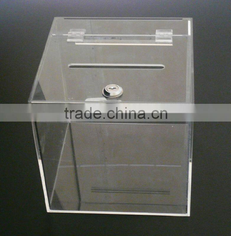 2015 quadrate acrylic storage box with lock