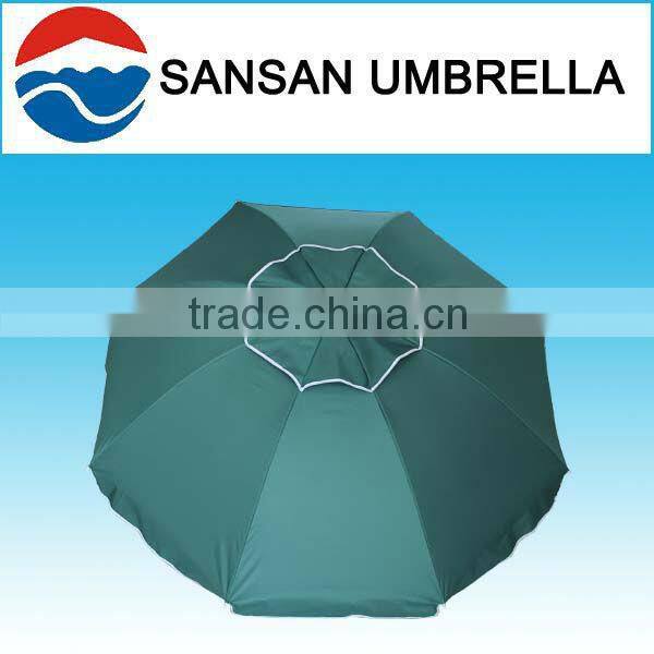 180CM green wholesale polyester fabric windproof beach umbrella