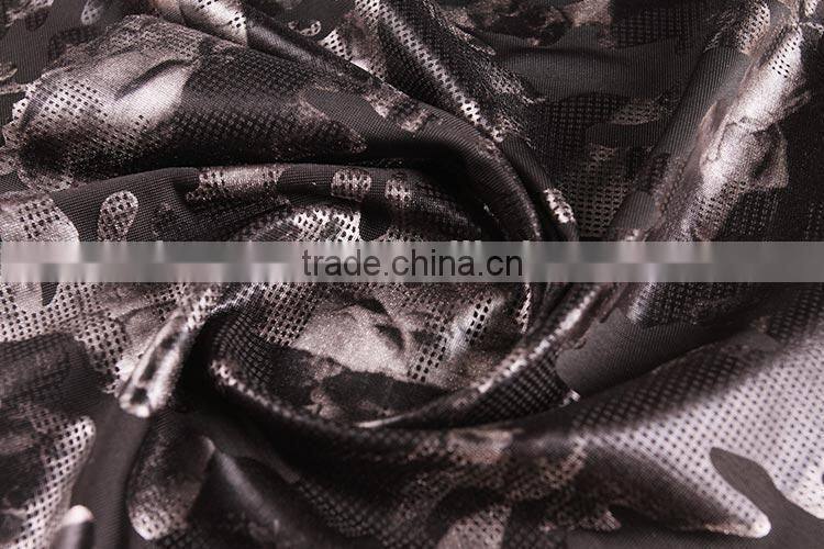 Textiles supplier Top selling Design Print knitted fabrics foiled fabric