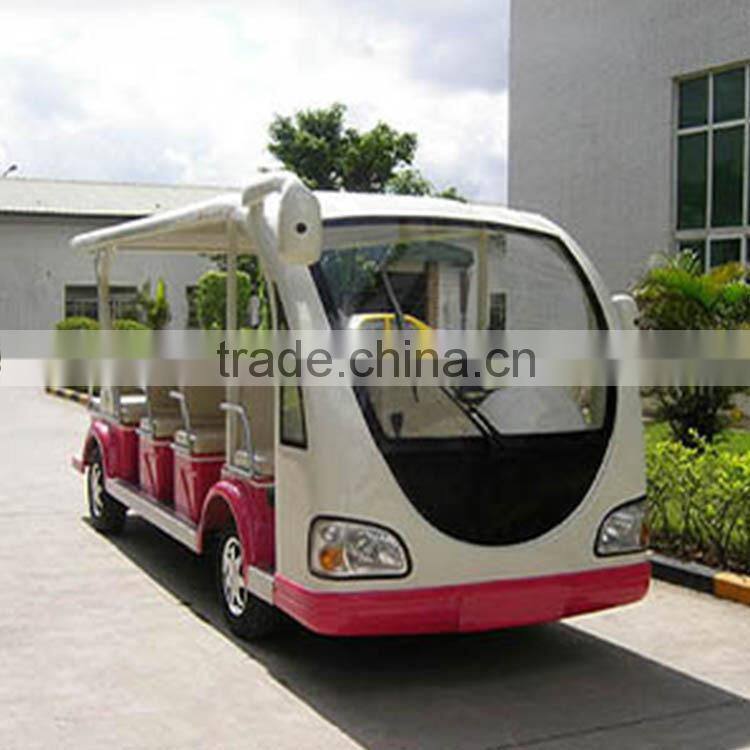 Kingwoo 14 Seats 5KW DC Motor Electric Shuttle Bus For Sale