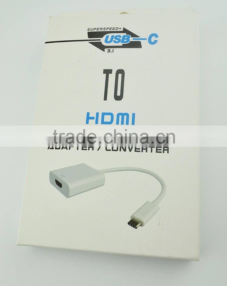 Manufactory price 3.1 usb line c type to hdmi for data transmission