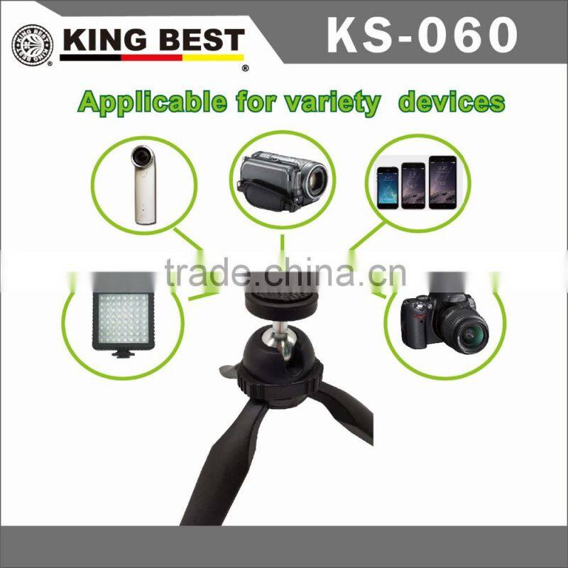 KING BEST Online shopping 1/4" Portable Mini Desk Tripod flexible cell phone tripod tripod stand