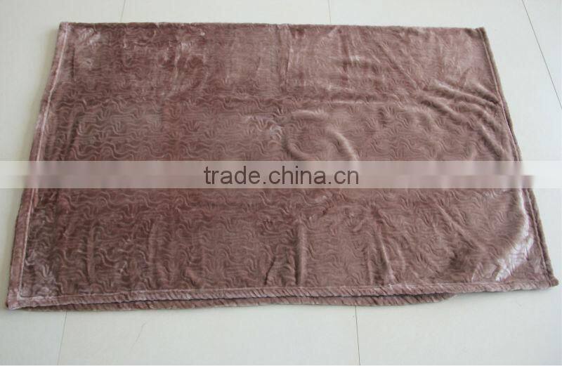 2015 New micro fiber fleece blanket/super soft flannel blanket with cutting pattern