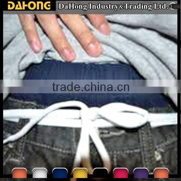 flat white cotton shoelace drawstring cord for pants