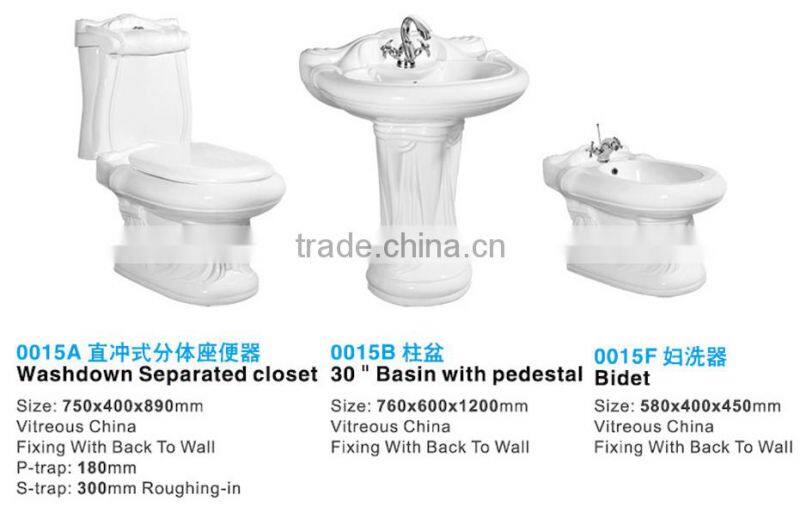 Best bathroom design sanitary ware set, two piece toilet,toilet bowl