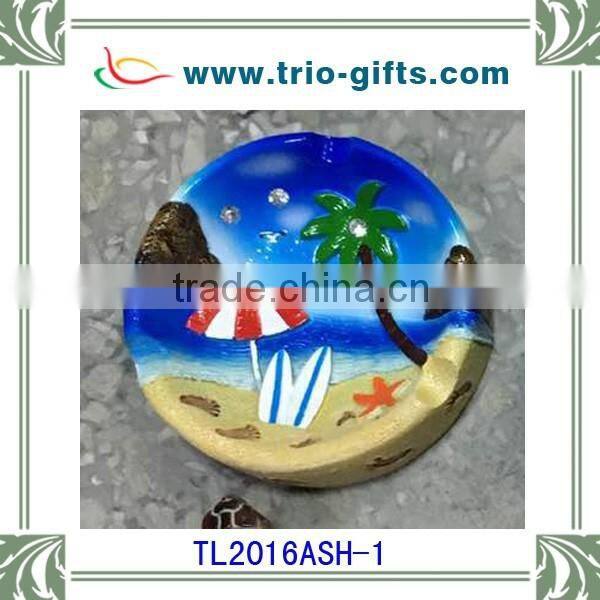 Souvenir polyresin beach ashtray