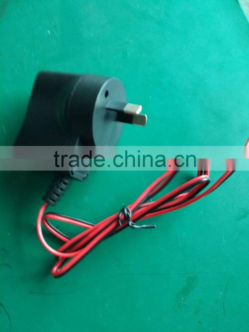 AU Wall Mount AC DC Power Adapter 1.7 V 300mA Single Output 2 Pin with UL C-TICK GS CE FCC ROHS
