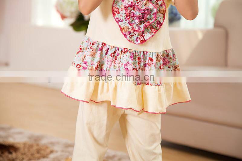 Kaiya kids clothes set wholesale the clothes with love set kids clothes ,boutique girls clothing