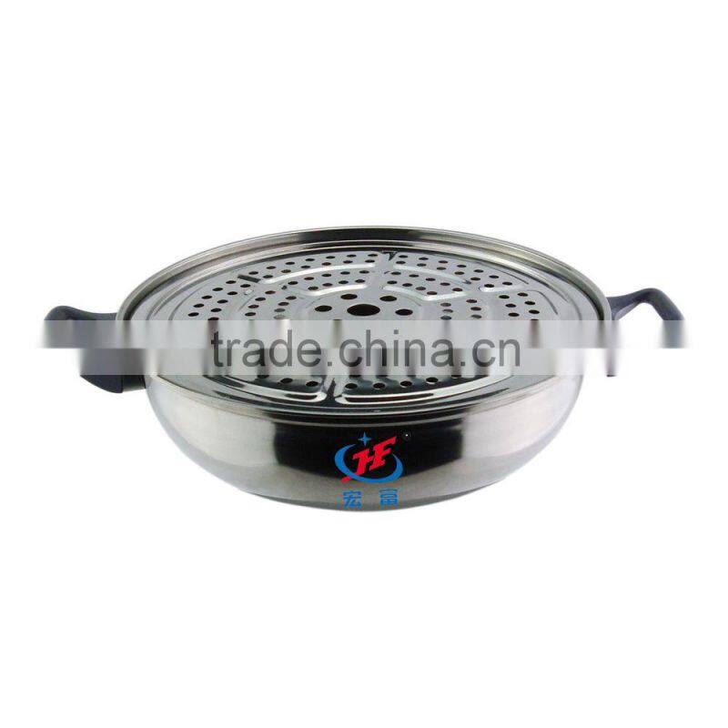 stainless steel visible 3 layer food steamer from alibaba china
