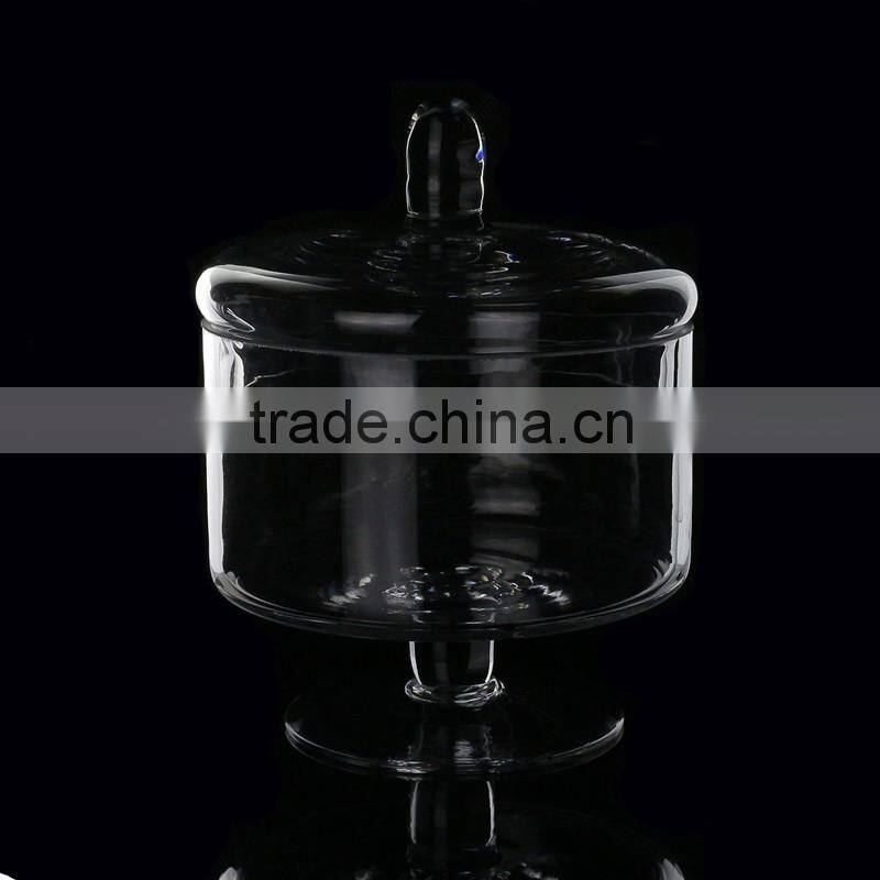 Muirfield Glass Cake Stand With Dome Handmade Mosaic plant dish turkey cover handmade