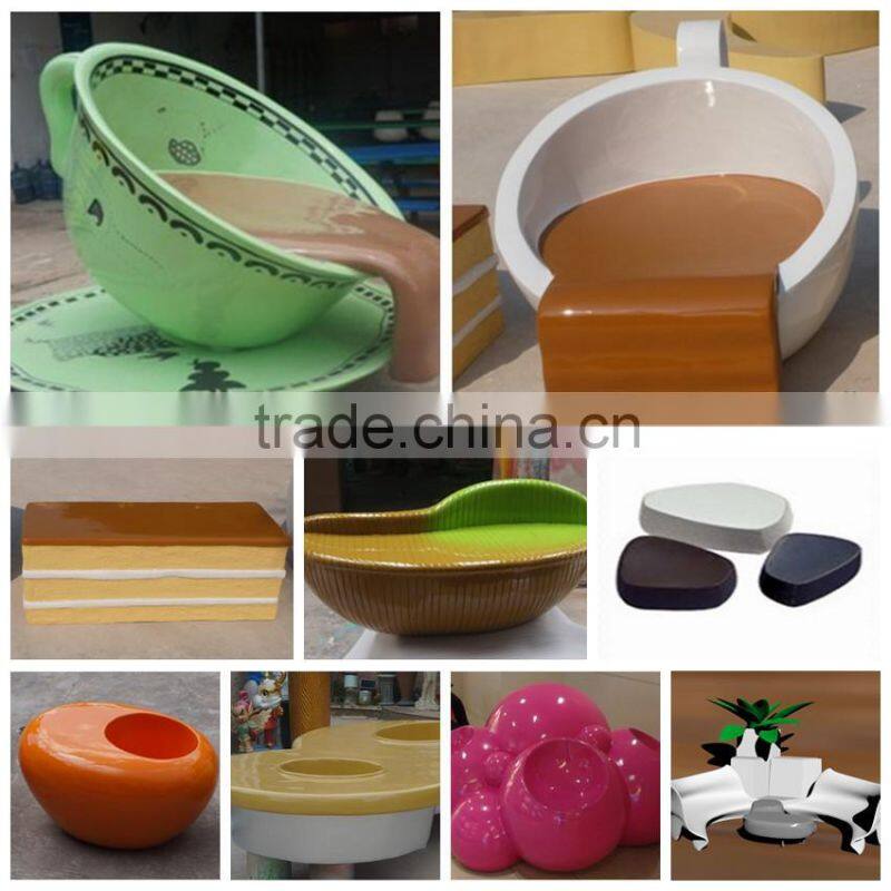 waterproof rechargeable illuminated fiberglass flower pot with led light