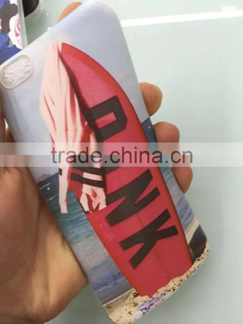 high quality UV print Flower soft silicon tpu Case for Apple Iphone 6 6s plus