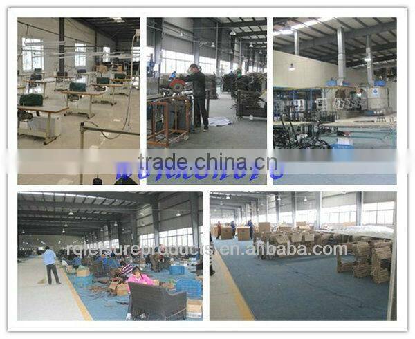 Wicker High Back Chair With Tea Table Cushion Pillow