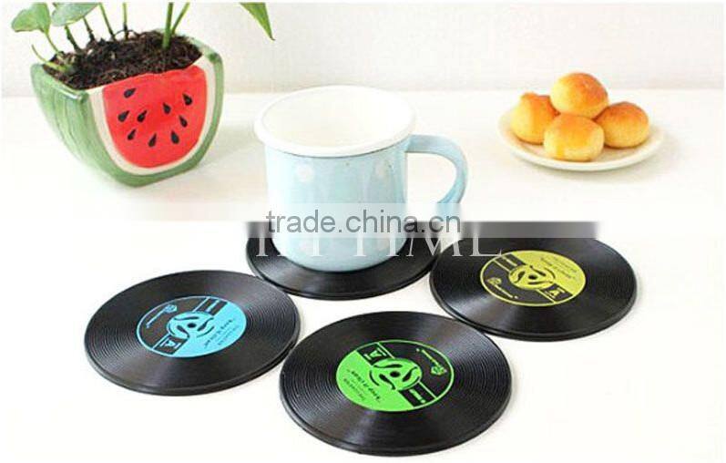 Convenient Silicone Rubber Coaster Pad Cup Vinyl Coffe Drinking Mat Mug Glass Plate