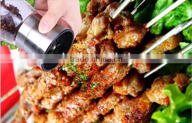Stainless steel pepper grinder, manual ceramic core, home kitchen supplies, Glass pepper millStainless steel pepper grinder