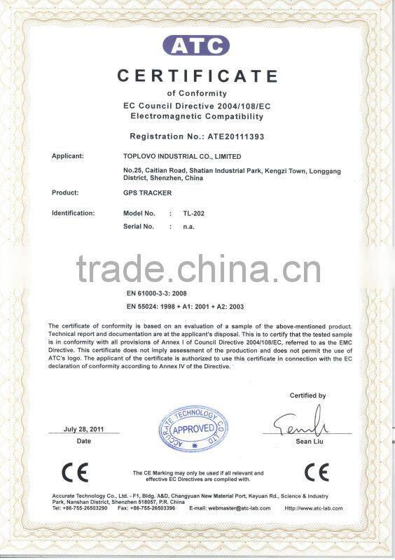 TopLovo Factory sim card gps tracking device with free online