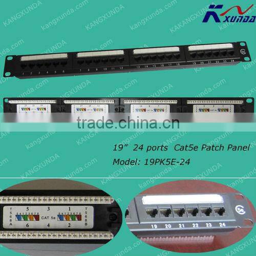 24 ports Cat6 patch panel