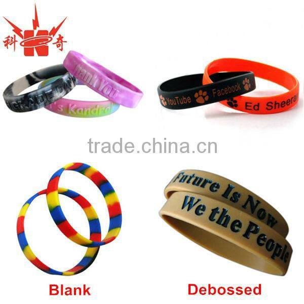 Custom braided silicone bracelets for sale
