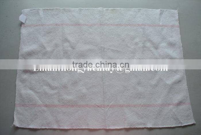 100%recycled cotton stitch bonded nonwoven white cotton foor cleaning cloth