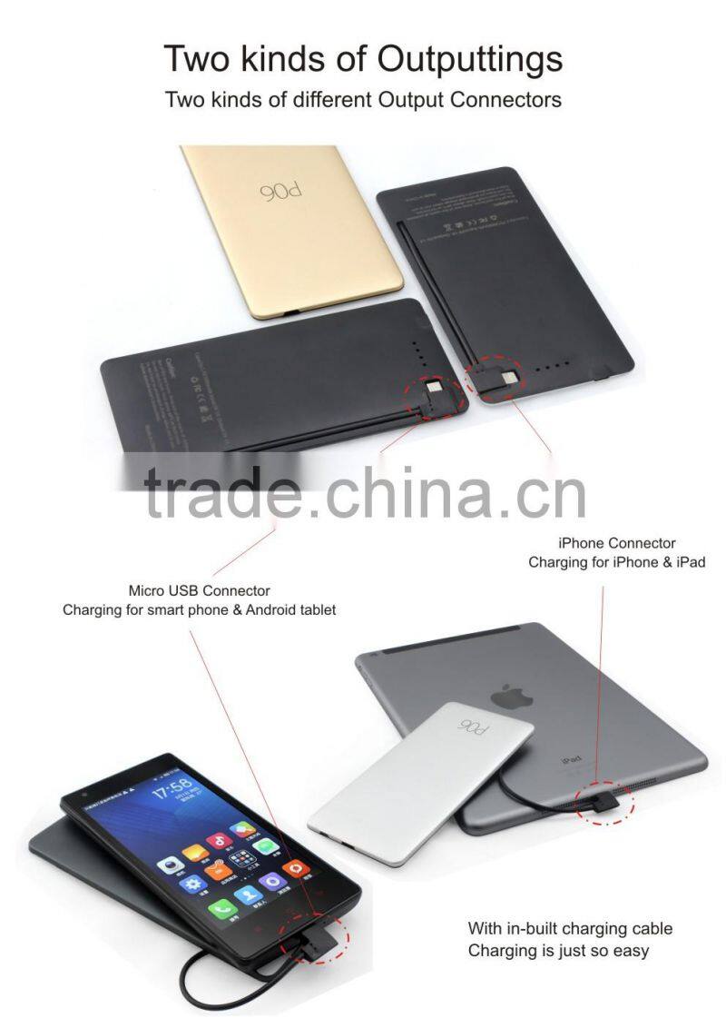 Forida Aluminium mini power bank slim power bank