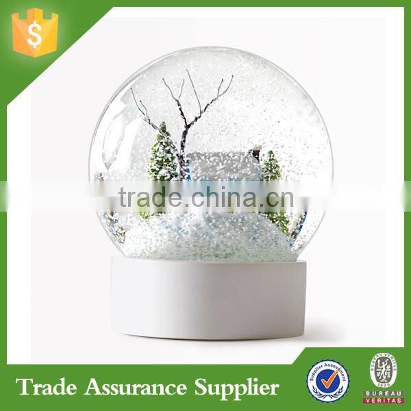 Custom christmas snow globe music snow globe