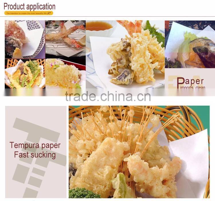 Guangzhou factory price food oil absorbing tempura paper oil resistant paper oil filter paper