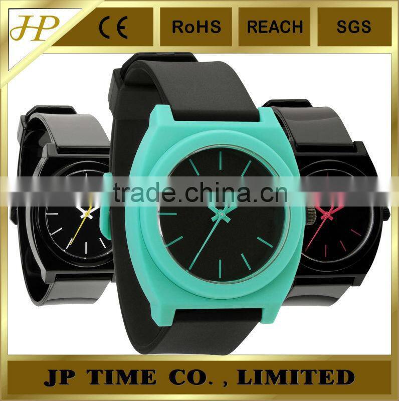 fashion pure color waterproof wholesale analog quartz one dollar watches wrist watch