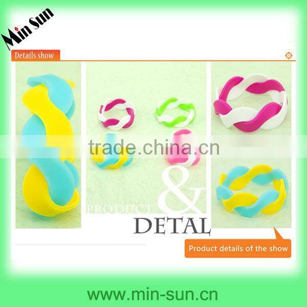 2014 newest design,CE proof silicone magnetic bracelets, silicone bangle, silicone wristband