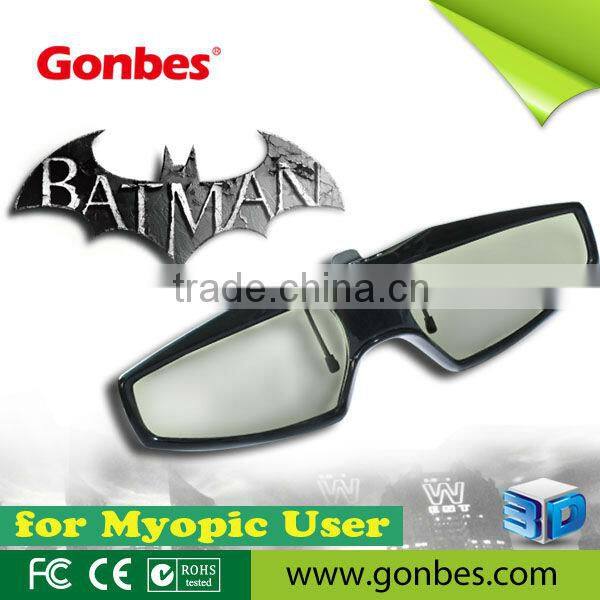 New Model!! CLIP-ON 3D Active Glasses with IR, Bluetooth, DLP-Link Signal, competible price from Gonbes