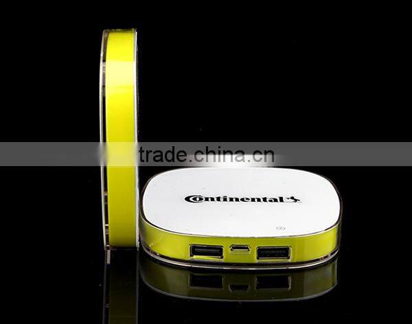 5000 mah dual usb output power bank phone charger