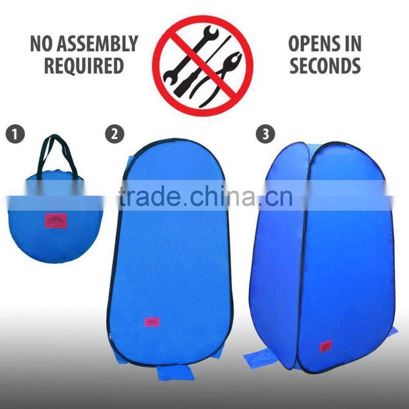 Green privacy shelter pop up change room dressing shower tent with bag