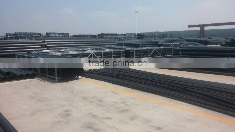 Promotional ISO4427 white /blue/ black HDPE plastic water supply pipe