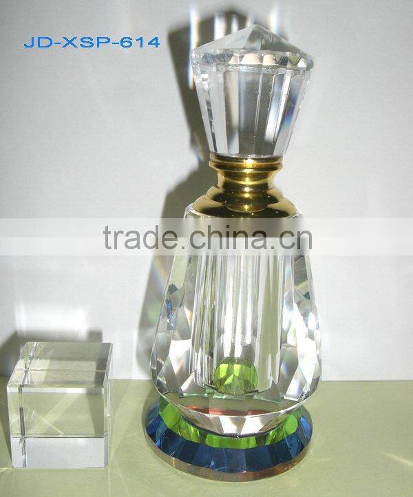 colorful painting crystal crafts body perfume bottle