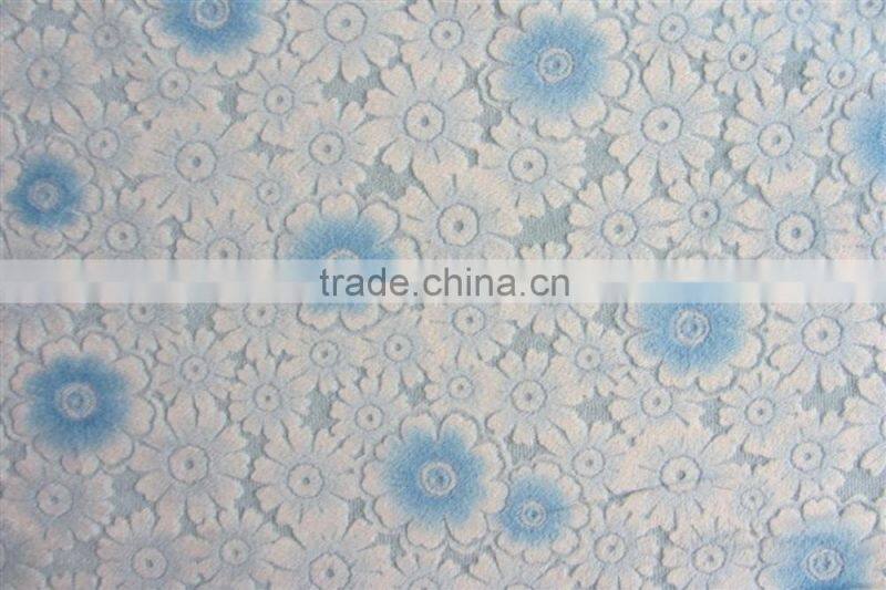 2015 News super soft 100% polyester burnout velour fabric