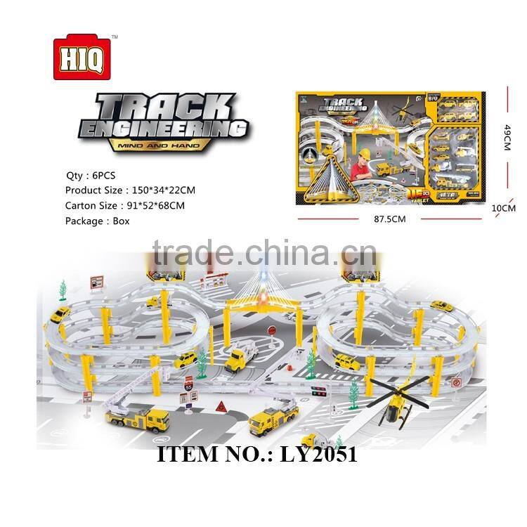 Hot sale huge size airport parking set, circle toy car