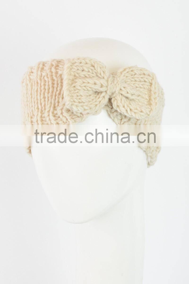 Fashion Womens Winter Crochet Knit Bowknot Headbands