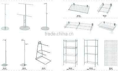 Epoxy powder coating white supermarket display shelve