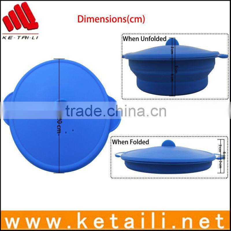 Good quality silicone folding washing up bowl, microwave safe silicone bowls