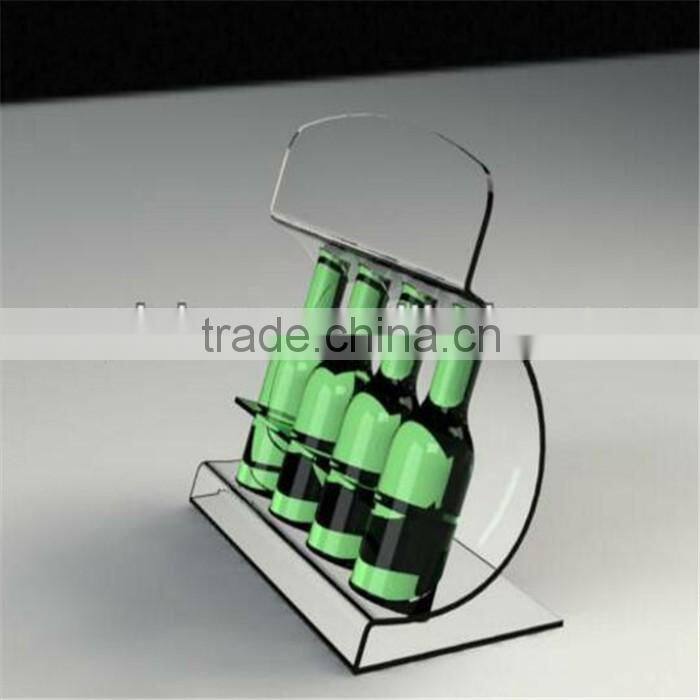 Clear acrylic bottle display led acrylic bottle display