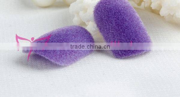 New fashion 24pcs artificial nail tips full cover velvet false nails manicure kit