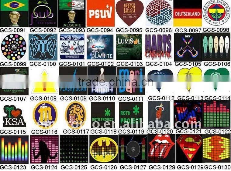 Led flashing light t-shirt/promotional shirt