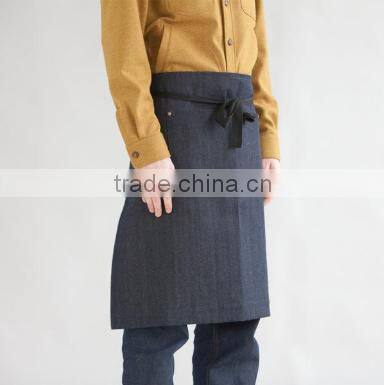 Custom high quality denim half apron with pockets