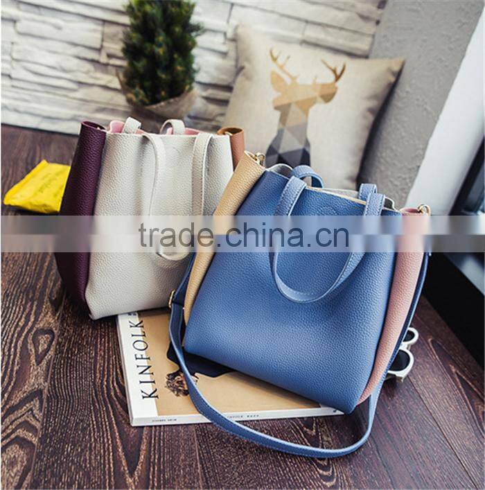 Latest college girls shoulder bags korean style ladys long strap hand bags